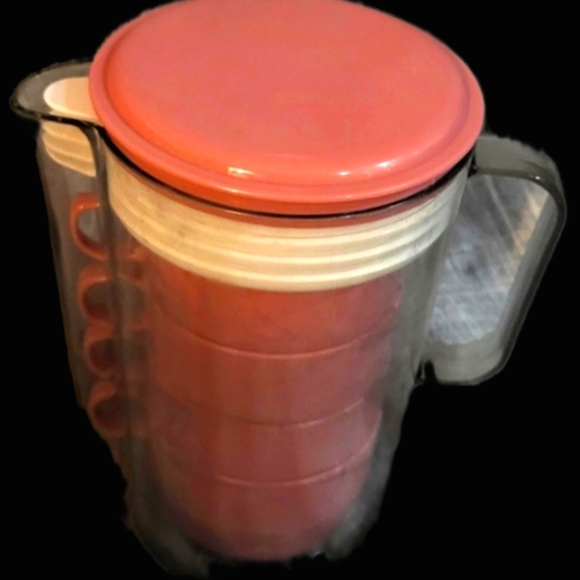 🌟3 for30🌟 Vintage picnic set, Tourist set of 4 cups, Plastic drinking set - Picture 1 of 8